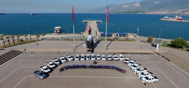 45 HBB Zabıta Personeli İskenderun'da Eş Zamanlı Denetim Yaptı