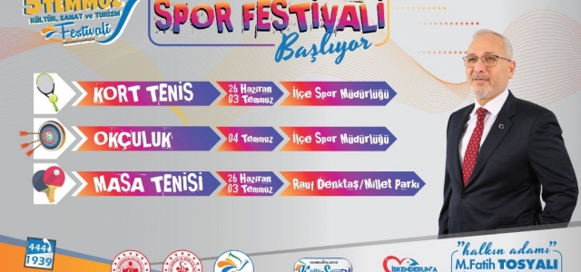 ‘5 Temmuz Spor Festivali Başlıyor'