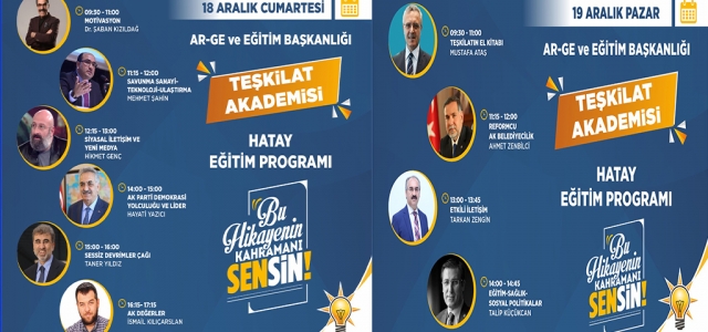 ‘Ak Parti Teşkilat Akademisi Hatay'da'