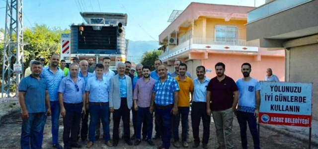 Arsuz Belediyesi Karaağaç'ta Asfalt Çalışmalarına Başladı