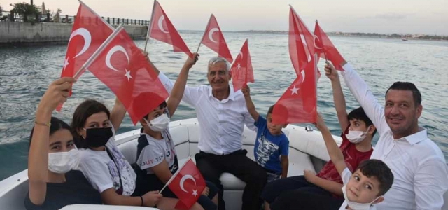 Arsuz'da ‘Zafer Bayramı Tekne Korteji'