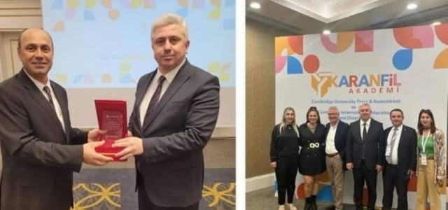 Aykut Davut Öktem'e ‘Eğitim Zirvesi Lideri' Ödülü