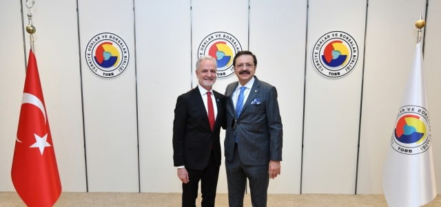 Başkan Yılmaz'dan TOBB Başkanı Rifat Hisarcıklıoğlu'na Tebrik