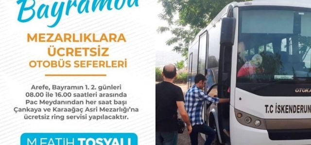 Bayramda Mezarlıklara Ücretsiz Otobüs