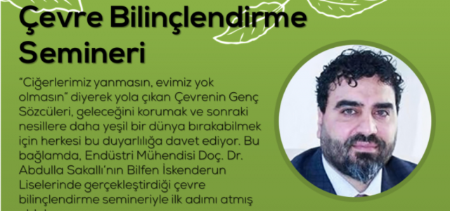 BİLFEN Öğrencileri ‘Çevrenin Genç Sözcüleri' Projesinde