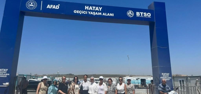 BURSA Ticaret ve Sanayi Odası'ndan Hatay'a Konteyner Kent