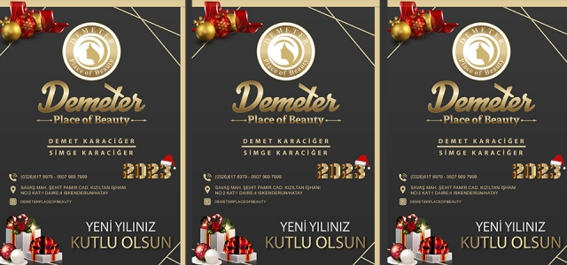 Demeter Place Of Beauty Yeni Yılınızı Kutlar