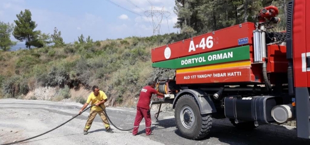 Dörtyol'da Orman Yangını Kontrol Altında