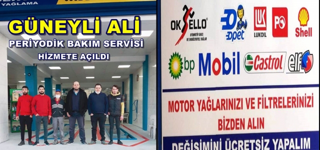 GÜNEYLİ ALİ Otomotiv Bakım Merkezi Açıldı!