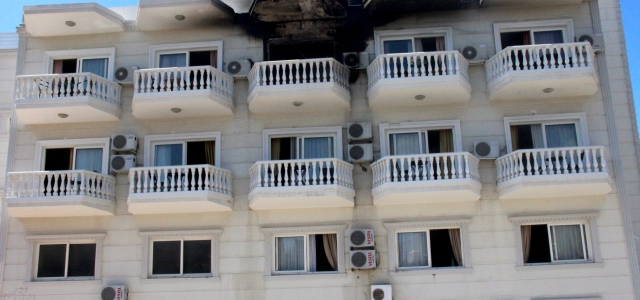 Hatay'da Otel yangını