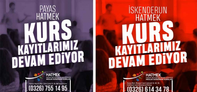 HATMEK'te Kurs Kayıtları Devam Ediyor