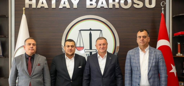 HBB Başkanı Hatay Barosu VE HAMOK’u ve Ziyaret Etti