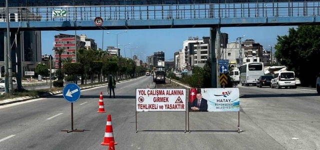 HBB, İskenderun E-5 Karayolu'nda Beton Asfalt Çalışması Başlattı