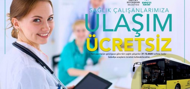 HBB'den Sağlık Çalışanlarına Ücretsiz Ulaşım