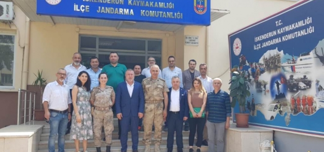 İGC'den İlçe Jandarma Komutanı Yıldırım'a Ziyaret