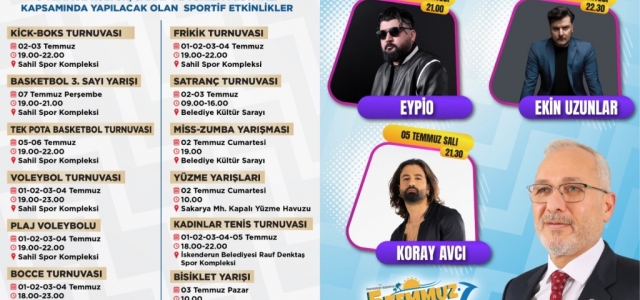 İskenderun 5 Temmuz Festivali Başlıyor