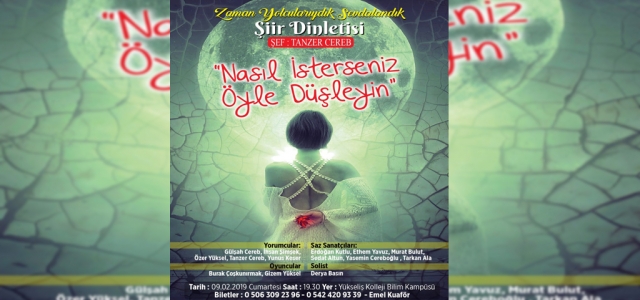  İskenderun 9 Şubat’ta Şiire Doyacak…