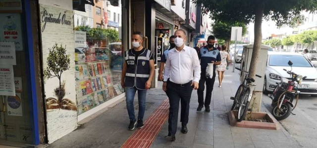 İskenderun Belediyesi Maske Denetimlerini Sürdürüyor