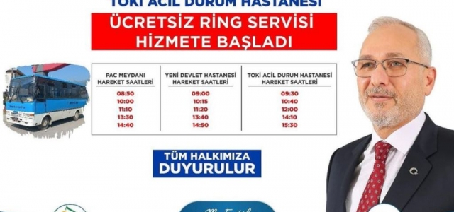 İskenderun Belediyesi'nden Acil Durum Hastanesine Ücretsiz Servis!