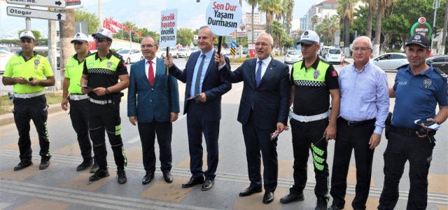 İskenderun Yaya Güvenliği Nöbeti Tuttu