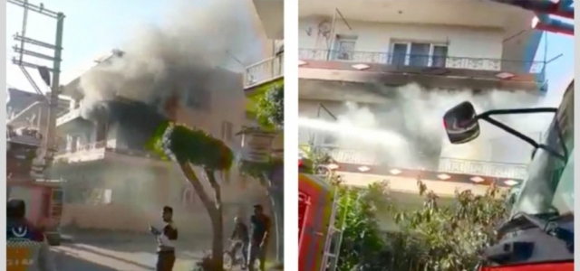 İskenderun'da Bir Binada Çıkan Yangın Korkuttu