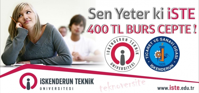 İSTE'yi Tercih Edenlere 400 TL Burs!