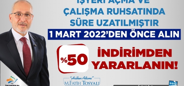 İşyeri Açma ve Çalışma Ruhsatında Süre Uzatıldı