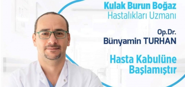 KBB Uzmanı Op. Dr. Bünyamin Turhan Palmiye'de