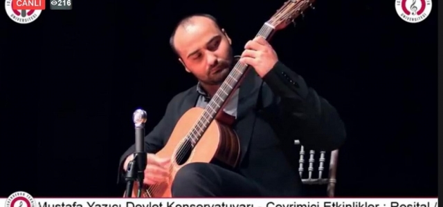 Klasik Gitar Dinletisi Beğeniyle İzlendi