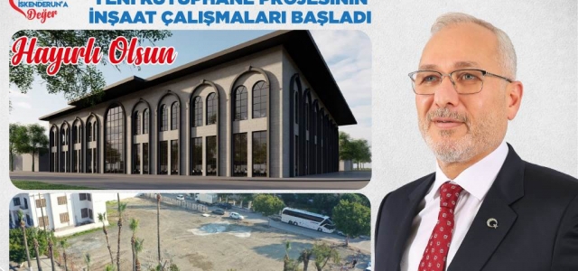 Kütüphane Projesinin İnşaat Çalışmaları Başladı