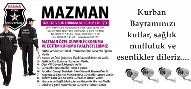 Mazman Güvenlik'ten Bayram Mesajı