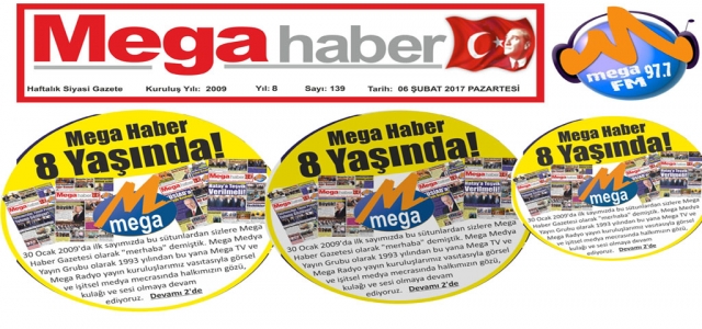 Mega Haber 8 Yaşında!