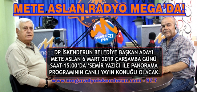 METE ASLAN Mega Radyo'da Konuşacak!