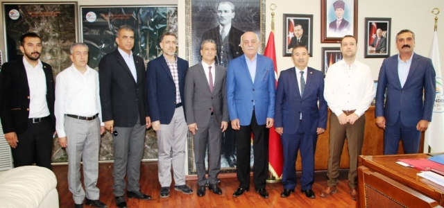 MHP Adayı İbrahim Gül'den Seyfi Başkana Ziyaret