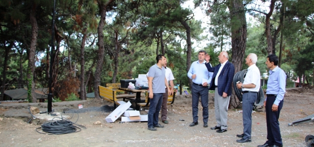 Mimar Sinan Parkı'na Aydınlatma ve Peyzaj Çalışması