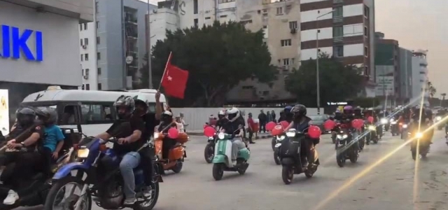 MOTOSİKLET TUTKUNLARINDAN 23 NİSAN KORTEJİ…