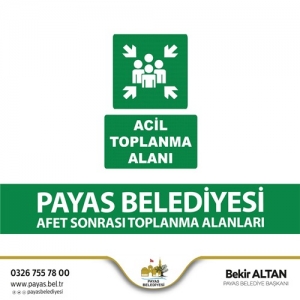 Payas Acil Durum Toplanma Alanları İşaretlendi