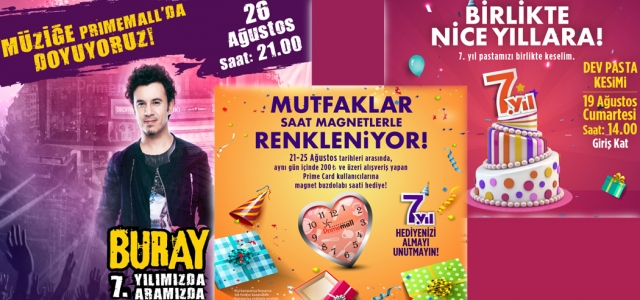 Primemall 7. Yılını Kutluyor!