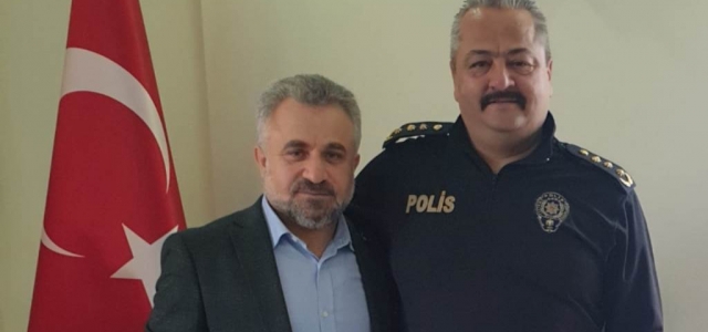 Sabahattin Uygun'dan Erzin Emniyet Müdürü Kundakçı'ya Ziyaret