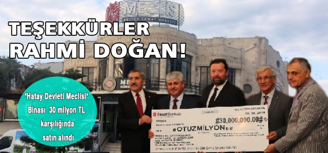 Tarihi Meclis Binası Kamulaştırıldı