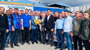 HAK-İŞ GENEL BAŞKANI MAHMUT ASLAN'DAN YOLBULAN GREV ÇADIRINA ANLAMLI ZİYARET