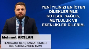 Mehmet Arslan'dan Yeni Yıl Kutlama Mesajı