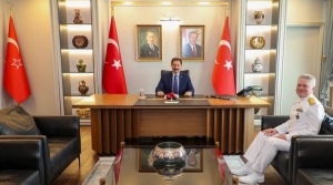 Vali Masatlı, Tuğamiral Osman Çevik'i Ağırladı