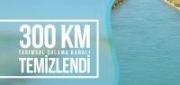 300 Km Tarımsal Sulama Kanalı Temizlendi