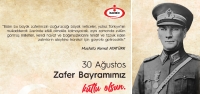 30 Ağustos Zafer Bayramımız Kutlu Olsun