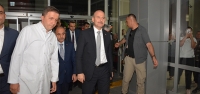 Bakan Soylu, Karabörk'ü Hastanede Ziyaret Etti