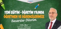 Başkan Tosyalı'dan Eğitim ve Öğretim Yılı Mesajı