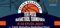 Belen Belediyesi Tek Pota Basketbol Turnuvası Başlıyor