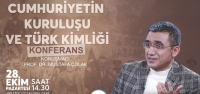 Cumhuriyetin Kuruluşu ve Türk Kimliği Konferansına Davet