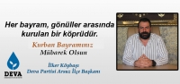 Deva Partisi Arsuz İlçe Başkan'ından Bayram Mesajı